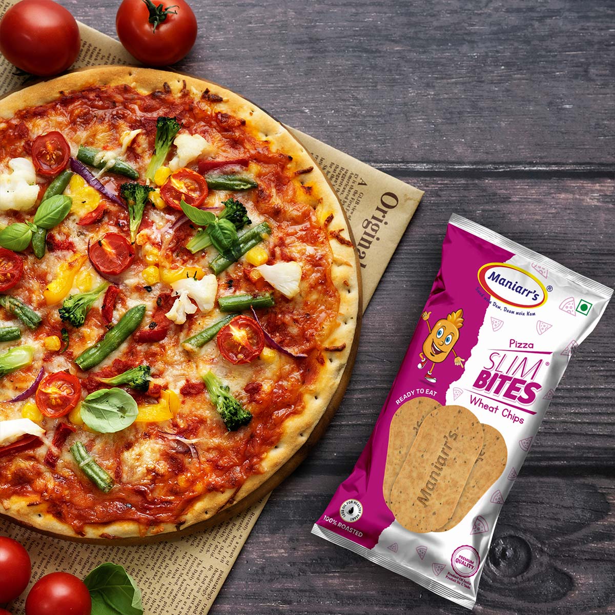 Maniarr's Pizza MINI - SLIM BITES (60Gm) Maniarr's Pizza MINI - SLIM BITES (60Gm)